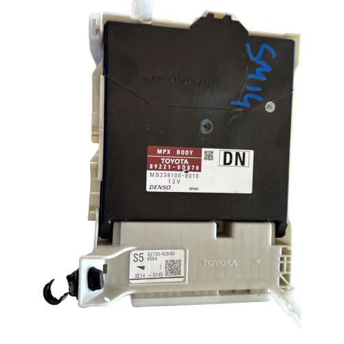 89221-0D870 CENTRALINA BODY COMPUTER TOYOTA Yaris III (XP13) 1.5 Hybrid Benzina Elettrico 101CV 74kW 1NZ-FXE anno 2018   MB238100-8010 82730-52K40