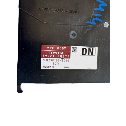 89221-0D870 CENTRALINA BODY COMPUTER TOYOTA Yaris III (XP13) 1.5 Hybrid Benzina Elettrico 101CV 74kW 1NZ-FXE anno 2018   MB238100-8010 82730-52K40