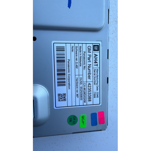 42353388 652508805 Display navigatore OPEL Mokka X (J13) 1.6 CDTI Diesel 136CV 100kW B16DTH anno 2016 AH4T