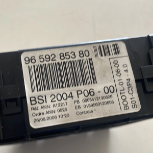 9659285380 CENTRALINA BSI BODY COMPUTER PEUGEOT 207 1.4 B 54KW 2006 