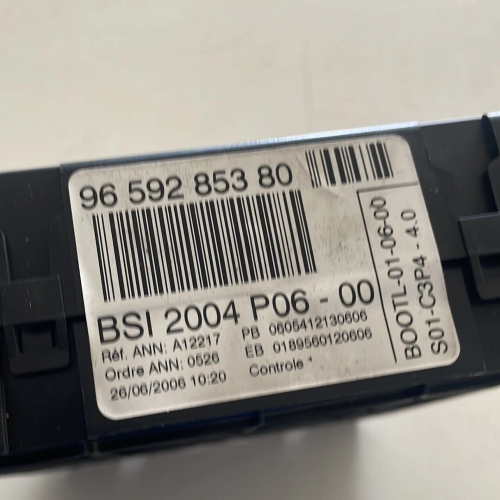 9659285380 CENTRALINA BSI BODY COMPUTER PEUGEOT 207 1.4 B 54KW 2006 