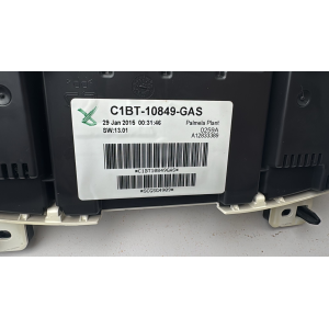 C1BT-10849-GAS QUADRO STRUMENTI CONTACHILOMETRI CONTACHILOMETRI FORD Fiesta Mk6 (JA8, JR8) 1.5 TDCi Diesel 75CV 55KW ANNO 2017 TIPO MOTORE UGJC