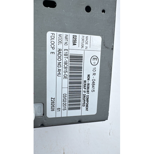 E1BT-18C815-GE RADIO AUTORADIO FORD Fiesta 2015 10R-048415  Z282628