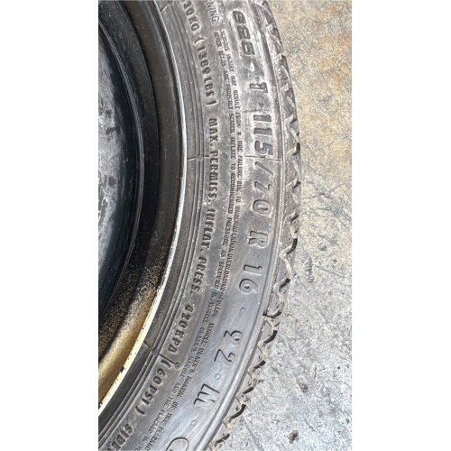 2160126 RUOTINO DI SCORTA CON ATTREZZI OPEL Adam (M13) 1.2 Benzina 69CV 51kW A12XER anno 2014 CONTINENTAL 115 70 R16  DOT 1314