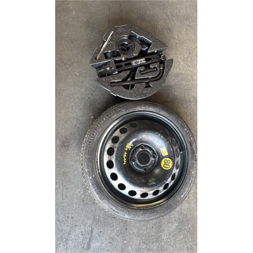 2160126 RUOTINO DI SCORTA CON ATTREZZI OPEL Adam (M13) 1.2 Benzina 69CV 51kW A12XER anno 2014 CONTINENTAL 115 70 R16  DOT 1314