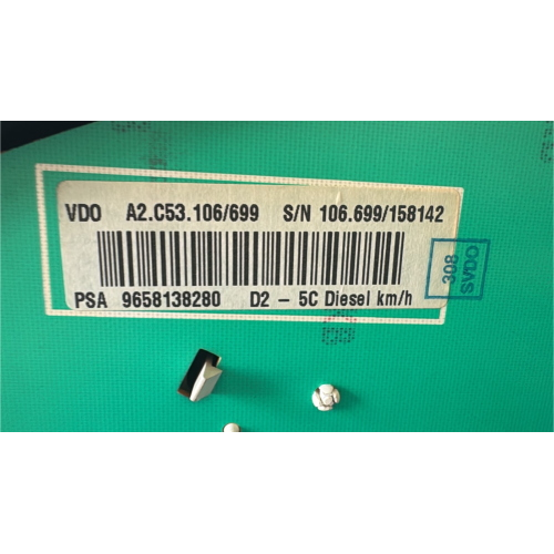 9658138280 A2C53106699 QUADRO STRUMENTI CONTACHILOMETRI PER PEUGEOT 407 SW 1.6 D 80KW 2007