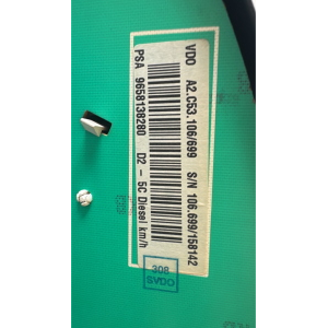 9658138280 A2C53106699 QUADRO STRUMENTI CONTACHILOMETRI PER PEUGEOT 407 SW 1.6 D 80KW 2007