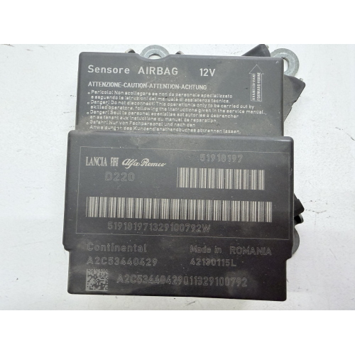 CENTRALINA AIRBAG PER FIAT Grande Punto 3° Serie 51918197 (12>)